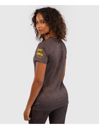 Top Choice UFC Fusion by Venum Fight Week Women Dry-Tech T-Shirt - Earthen Brown Available for Immediate Shipping