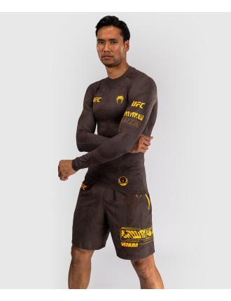 Top Choice UFC Fusion by Venum Fight Week Men Performance Long Sleeve Rashguard - Earthen Brown Available for Immediate Shipping