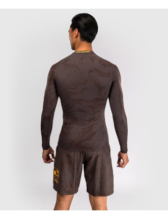 Top Choice UFC Fusion by Venum Fight Week Men Performance Long Sleeve Rashguard - Earthen Brown Available for Immediate Shipping