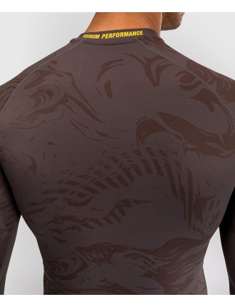 Top Choice UFC Fusion by Venum Fight Week Men Performance Long Sleeve Rashguard - Earthen Brown Available for Immediate Shipping