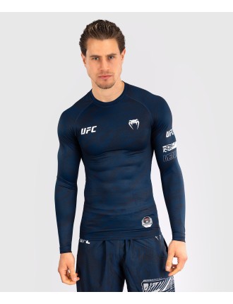 Top Choice UFC Fusion by Venum Fight Week Men Performance Long Sleeve Rashguard - Oceanic Blue New Release