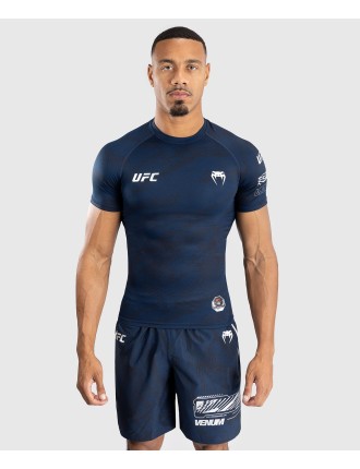 Top Choice UFC Fusion by Venum Fight Week Men Performance Short Sleeve Rashguard - Oceanic Blue Latest Edition