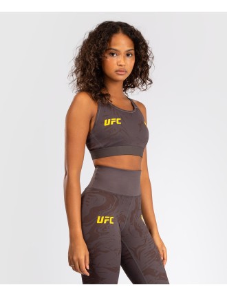 Top Choice UFC Fusion by Venum Fight Week Women Sports Bra - Earthen Brown New Stock