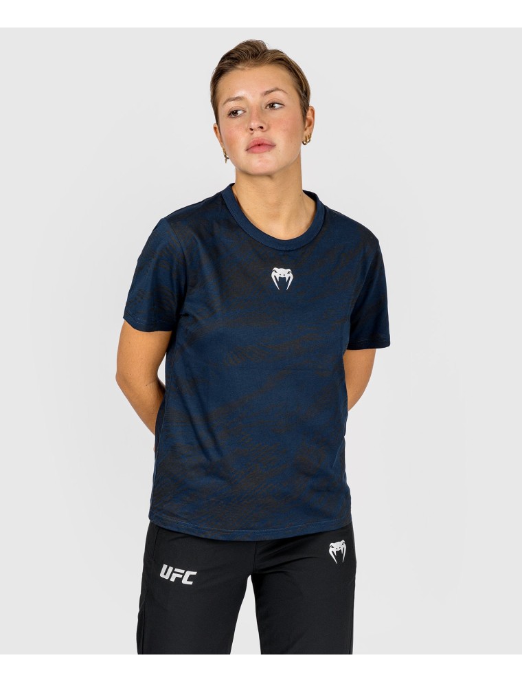 Top Choice UFC Fusion by Venum Fight Week Women Short Sleeve Cotton T-Shirt - Oceanic Blue Available for Immediate Shipping