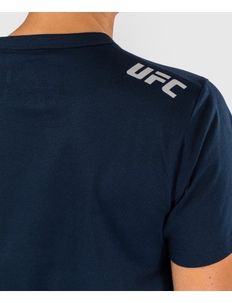 Top Choice UFC Fusion by Venum Fight Week Women Short Sleeve Cotton T-Shirt - Solid Oceanic Blue In Stock