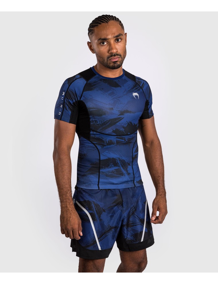 Top Choice Venum Electron 3.0  Short Sleeve Rashguard - Navy Just Launched