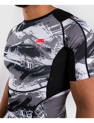 Top Choice Venum Electron 3.0 Short Sleeve Rashguard - Grey/Red