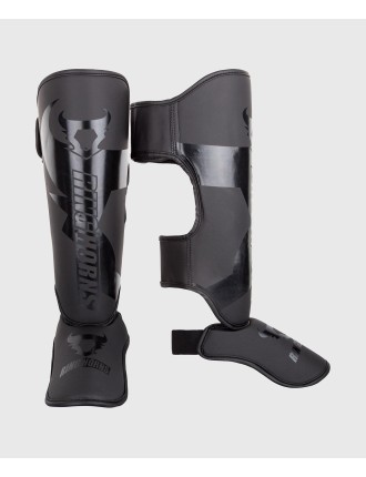 Top Choice Ringhorns Charger Shin Guards Insteps - Black/Black New Release