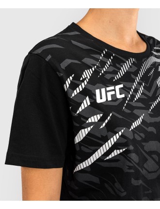 Top Choice UFC Fusion by Venum Replica Women Short Sleeve T-Shirt - Black