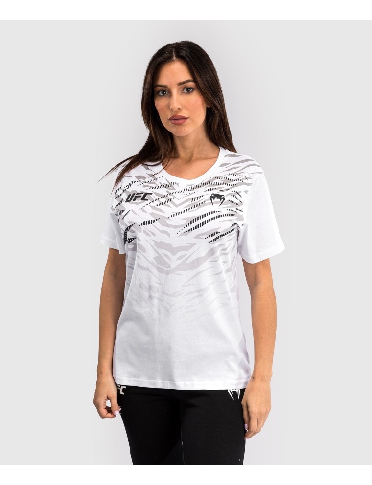 Top Choice UFC Fusion by Venum Replica Women Short Sleeve T-Shirt - White In Stock