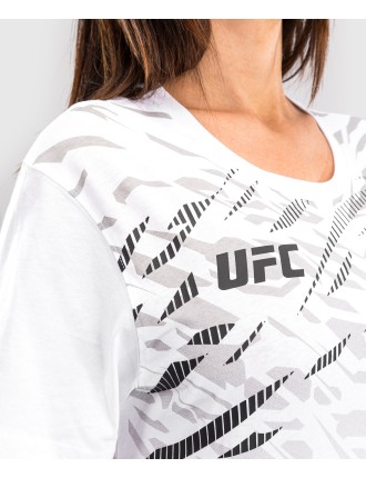 Top Choice UFC Fusion by Venum Replica Women Short Sleeve T-Shirt - White In Stock