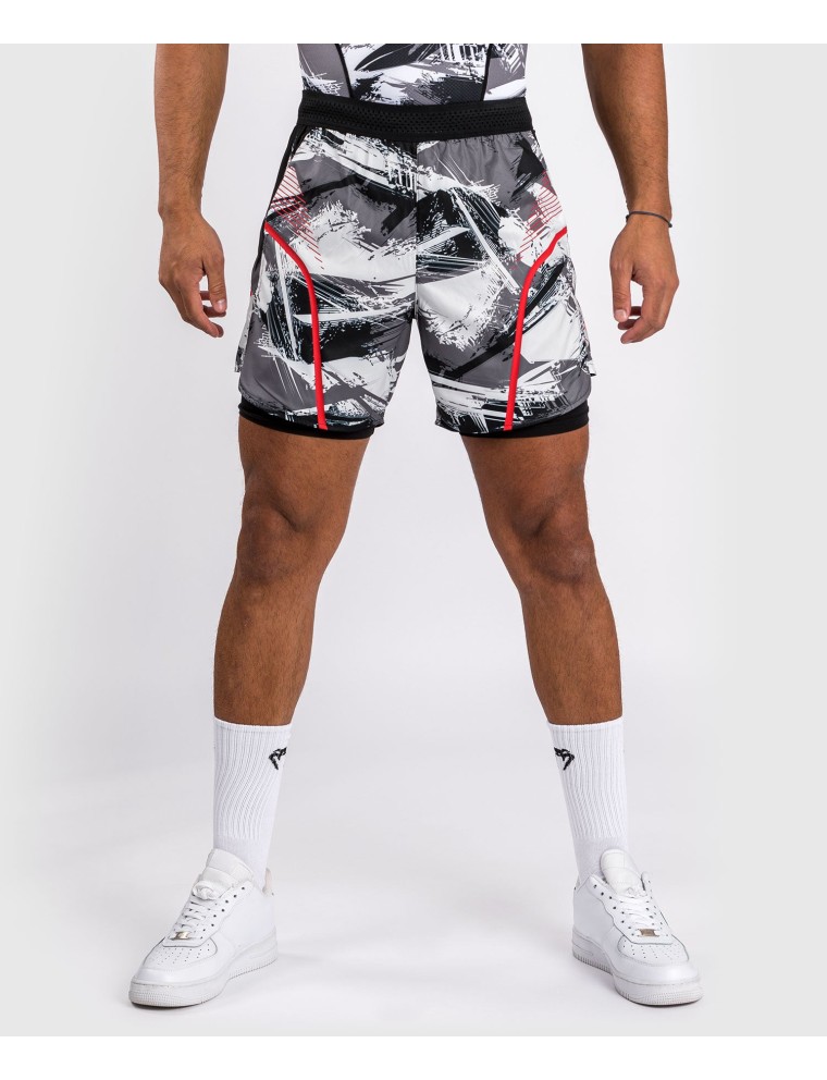 Top Choice Venum Electron 3.0 Training shorts - Grey/red Latest Edition