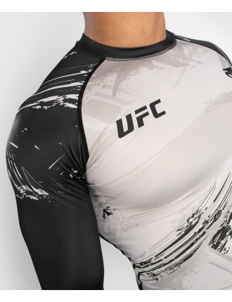 Top Choice UFC Venum Authentic Fight Week 2.0 Men Performance Long Sleeve Rash Guard - Sand/Black Fresh Release