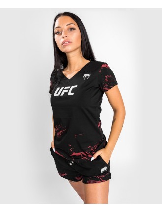 Top Choice UFC Venum Authentic Fight Week 2.0 Women Short Sleeve T-Shirt - Black/Red Ready for Shipment