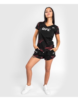 Top Choice UFC Venum Authentic Fight Week 2.0 Women Short Sleeve T-Shirt - Black/Red Ready for Shipment