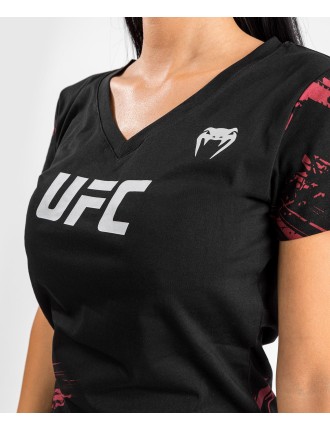 Top Choice UFC Venum Authentic Fight Week 2.0 Women Short Sleeve T-Shirt - Black/Red Ready for Shipment