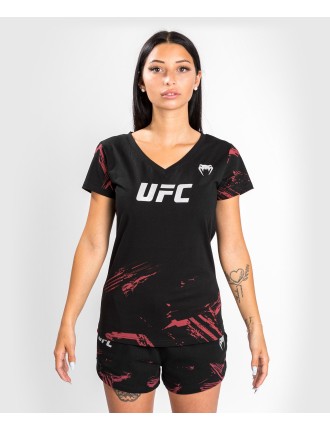 Top Choice UFC Venum Authentic Fight Week 2.0 Women Short Sleeve T-Shirt - Black/Red Ready for Shipment