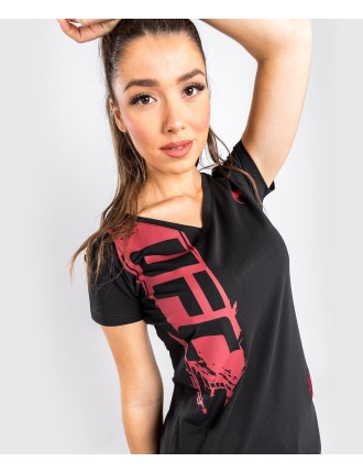 Top Choice UFC Venum Authentic Fight Week 2.0 Women Short Sleeve T-Shirt - Black/Red