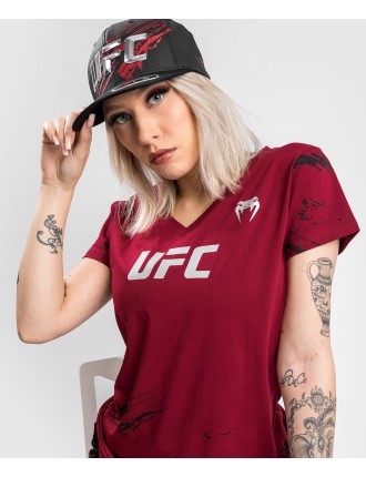 Top Choice UFC Venum Authentic Fight Week 2.0 Women Short Sleeve T-Shirt - Red Immediate Availability