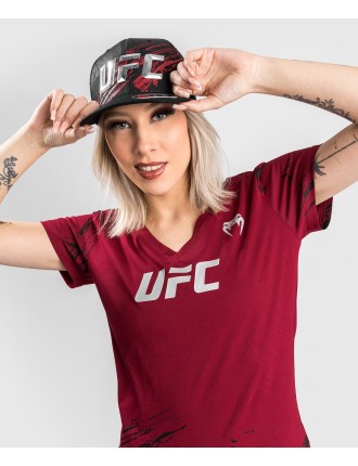 Top Choice UFC Venum Authentic Fight Week 2.0 Women Short Sleeve T-Shirt - Red Immediate Availability