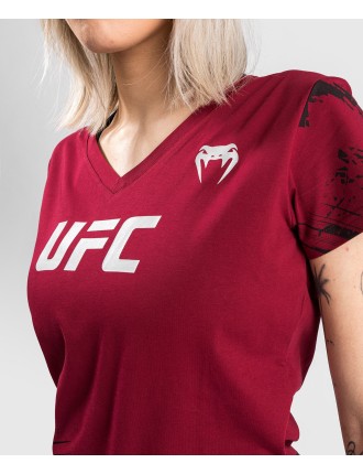 Top Choice UFC Venum Authentic Fight Week 2.0 Women Short Sleeve T-Shirt - Red Immediate Availability