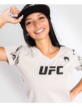 Top Choice UFC Venum Authentic Fight Week 2.0 Women Short Sleeve T-Shirt - Sand Just Launched