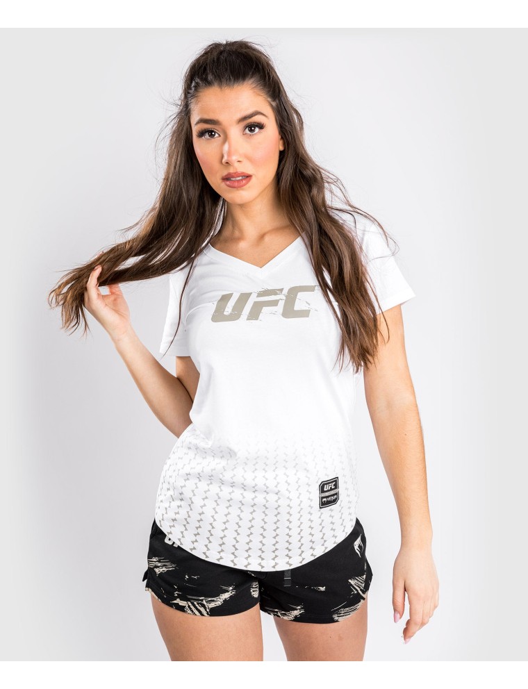 Top Choice UFC Venum Authentic Fight Week 2.0 Women Short Sleeve T-Shirt - White Hot New Item