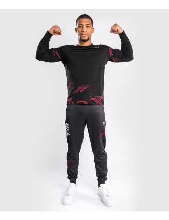 Top Choice UFC Venum Authentic Fight Week 2.0 Men Long Sleeve T-Shirt - Black/Red New Collection