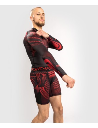 Top Choice Venum Nakahi Rashguard - Long Sleeves - Black/Red Just In