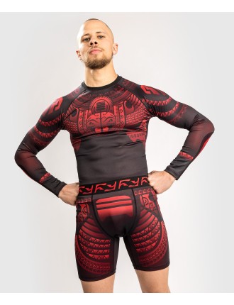 Top Choice Venum Nakahi Rashguard - Long Sleeves - Black/Red Just In