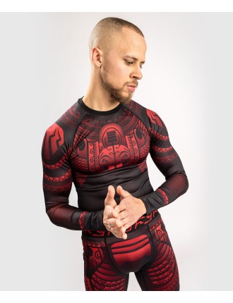 Top Choice Venum Nakahi Rashguard - Long Sleeves - Black/Red Just In