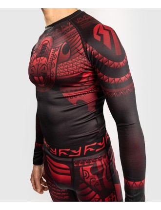 Top Choice Venum Nakahi Rashguard - Long Sleeves - Black/Red Just In