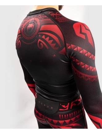 Top Choice Venum Nakahi Rashguard - Long Sleeves - Black/Red Just In