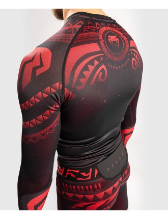 Top Choice Venum Nakahi Rashguard - Long Sleeves - Black/Red Just In