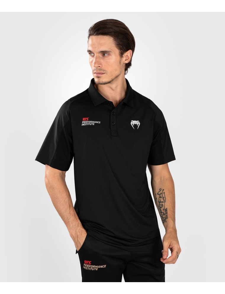 Top Choice UFC Venum Performance Institute 2.0 Men Polo Shirt - Black/Red Fresh Release