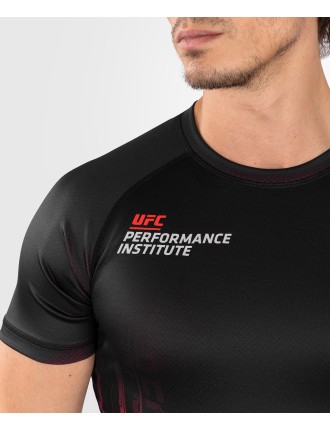 Top Choice UFC Venum Performance Institute 2.0 Men Short-Sleeve Rashguard - Black/Red Limited Stock