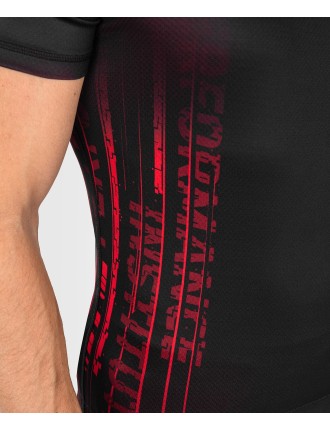 Top Choice UFC Venum Performance Institute 2.0 Men Short-Sleeve Rashguard - Black/Red Limited Stock