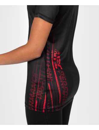 Top Choice UFC Venum Performance Institute 2.0 Women Dry-Tech Shirt - Black/Red In Stock