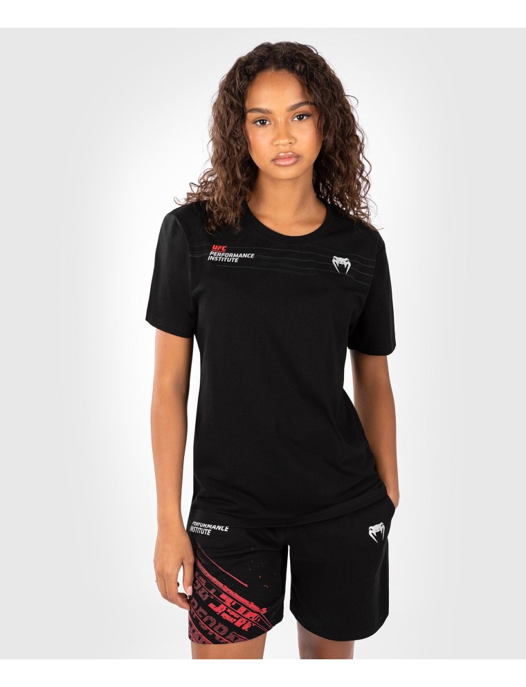 Top Choice UFC Venum Performance Institute 2.0  Women T-Shirt - Black/Red Ready for Shipment