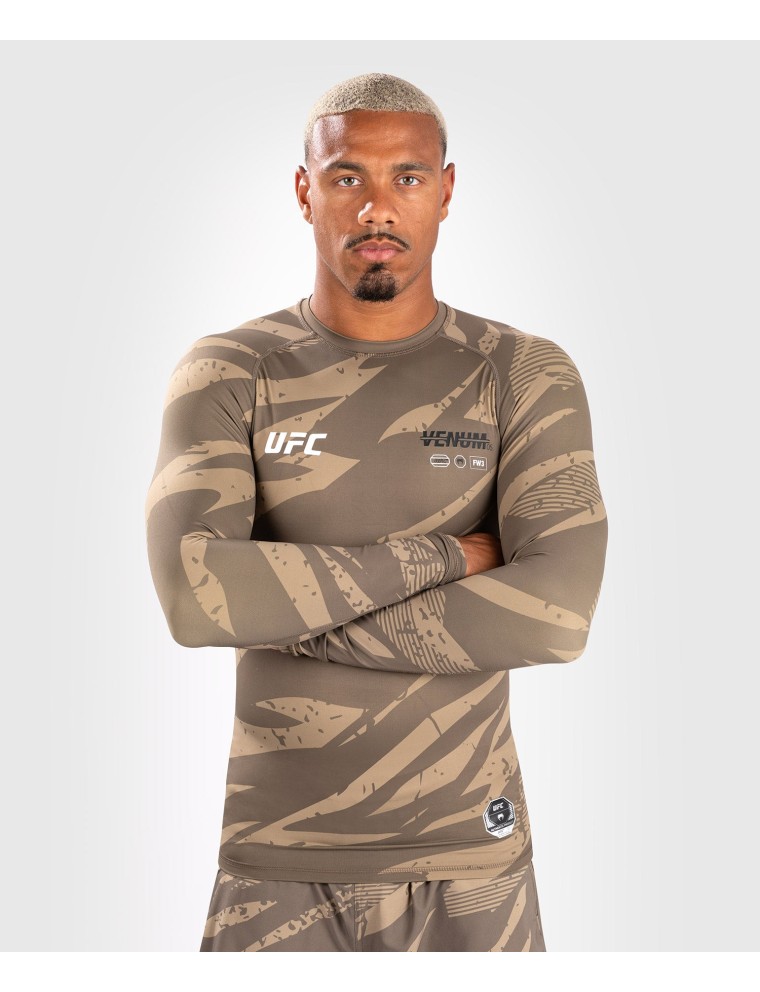 Top Choice UFC Adrenaline by Venum Fight Week Performance Long Sleeve Rashguard - Desert Camo On Hand Now