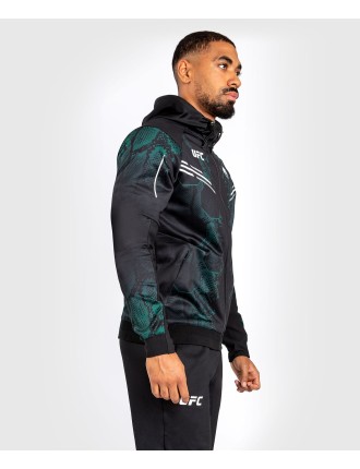 Top Choice UFC Adrenaline by Venum Personalized Authentic Fight Night Men's Walkout Hoodie - Emerald Edition - Green/Black In St