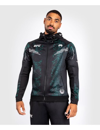 Top Choice UFC Adrenaline by Venum Personalized Authentic Fight Night Men's Walkout Hoodie - Emerald Edition - Green/Black In St