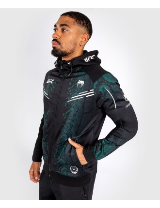 Top Choice UFC Adrenaline by Venum Personalized Authentic Fight Night Men's Walkout Hoodie - Emerald Edition - Green/Black In St