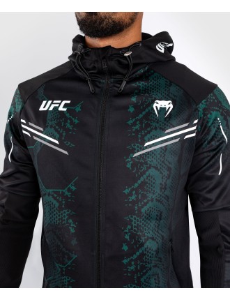 Top Choice UFC Adrenaline by Venum Personalized Authentic Fight Night Men's Walkout Hoodie - Emerald Edition - Green/Black In St