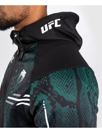 Top Choice UFC Adrenaline by Venum Personalized Authentic Fight Night Men's Walkout Hoodie - Emerald Edition - Green/Black In St