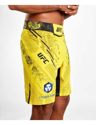 Top Choice UFC Adrenaline by Venum Authentic Fight Night Men's Fight Short - Long Fit - Yellow On Hand Now