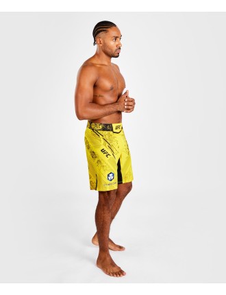 Top Choice UFC Adrenaline by Venum Authentic Fight Night Men's Fight Short - Long Fit - Yellow On Hand Now