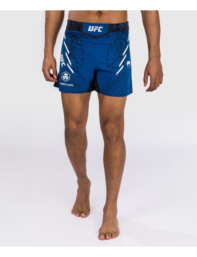 Top Choice UFC Adrenaline by Venum Authentic Fight Night Men's Fight Short - Short Fit - Blue