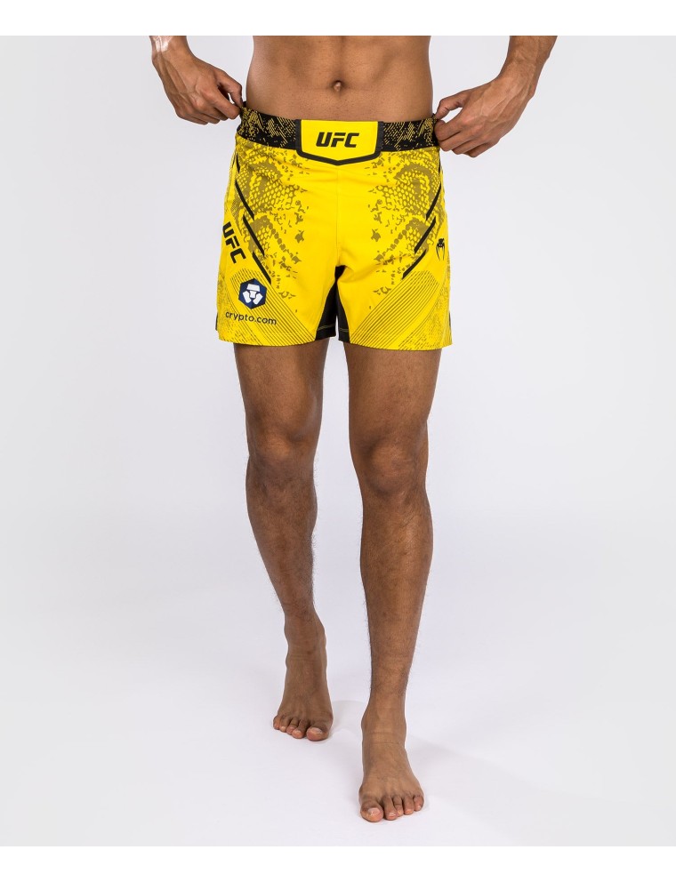 Top Choice UFC Adrenaline by Venum Authentic Fight Night Men's Fight Short - Short Fit - Yellow Limited Stock