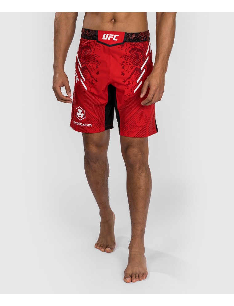 Top Choice UFC Adrenaline by Venum Authentic Fight Night Men's Fight Short - Long Fit - Red Hot New Item